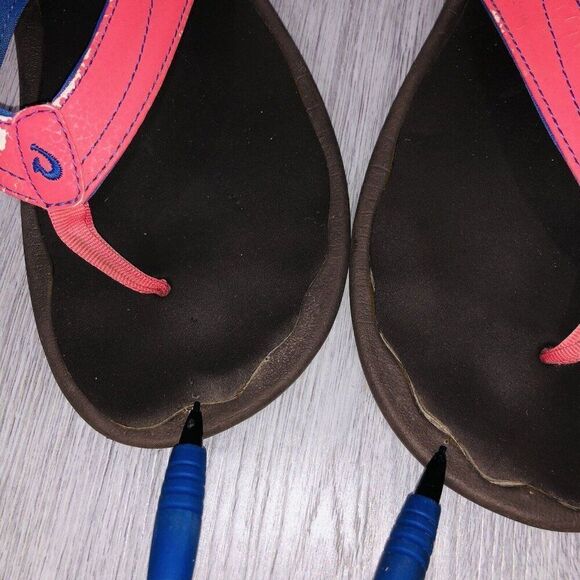 OluKai Punua Kia'i Beach Sandals Women's Size 8 Flip Flop Thongs Pink *FLAWS - Picture 14 of 15